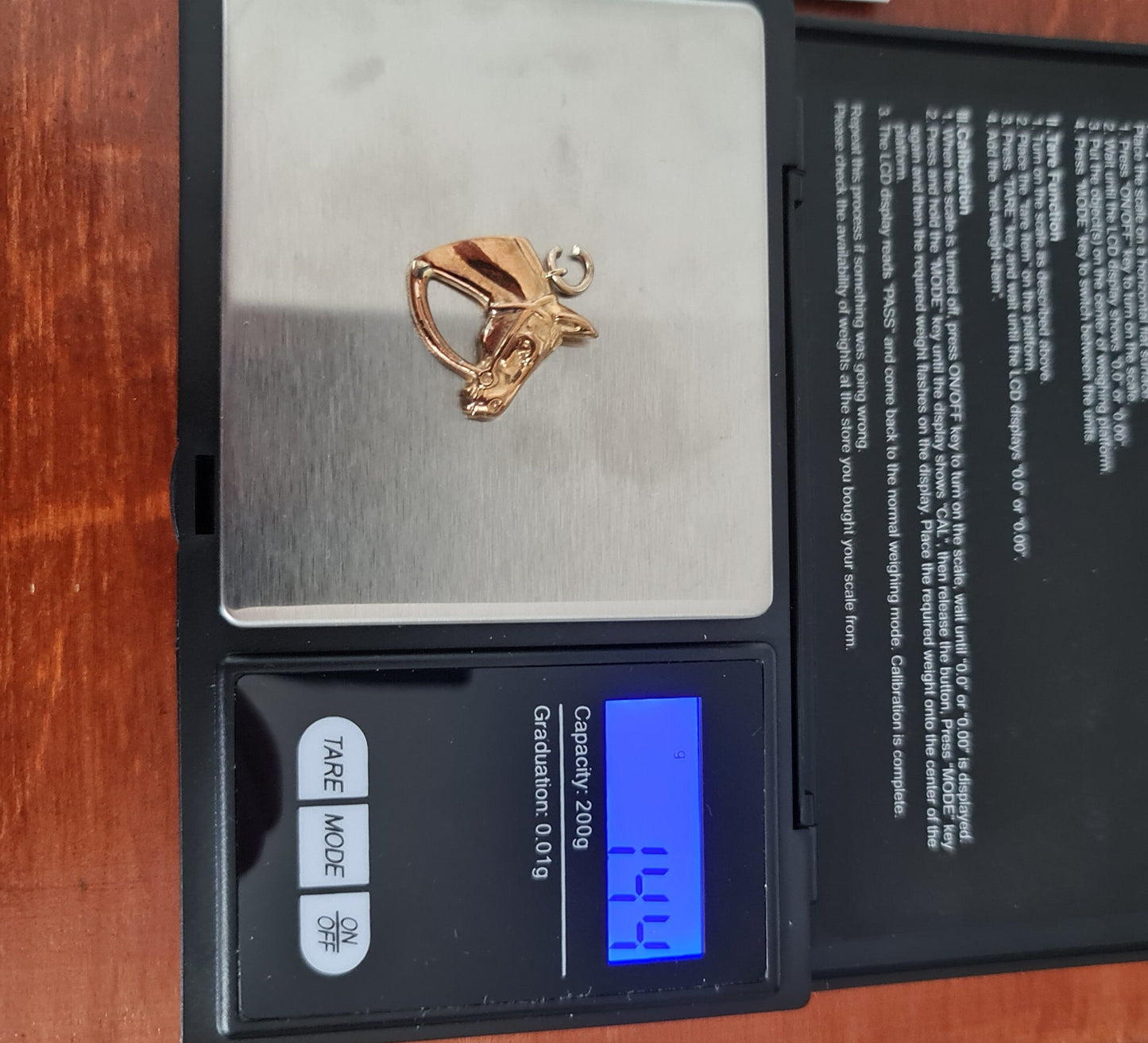 9ct Gold Horse Charm