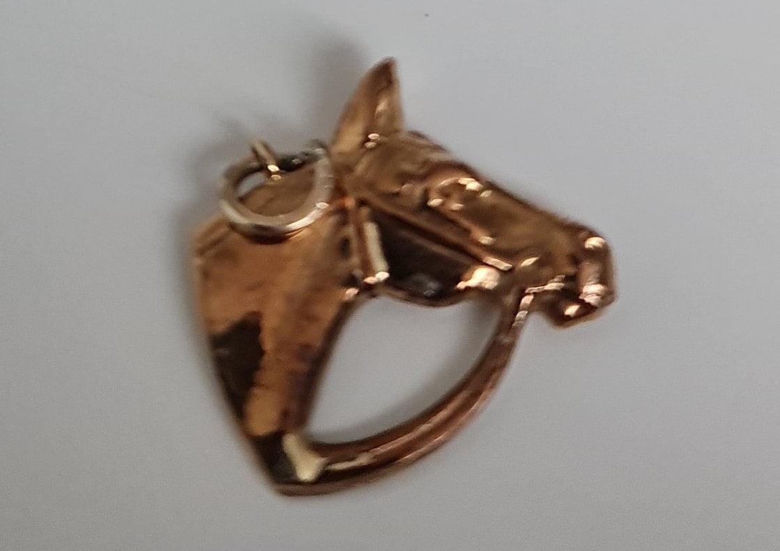 9ct Gold Horse Charm