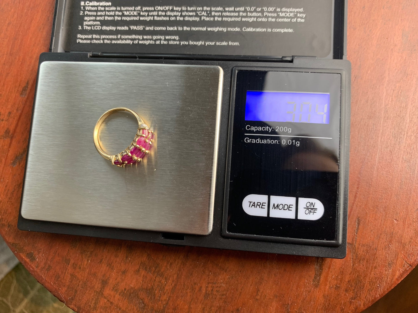 Vintage 3.9ct Oval Ruby & Diamond 9ct Yellow Gold Ring, Size UK P 1/2, US 8