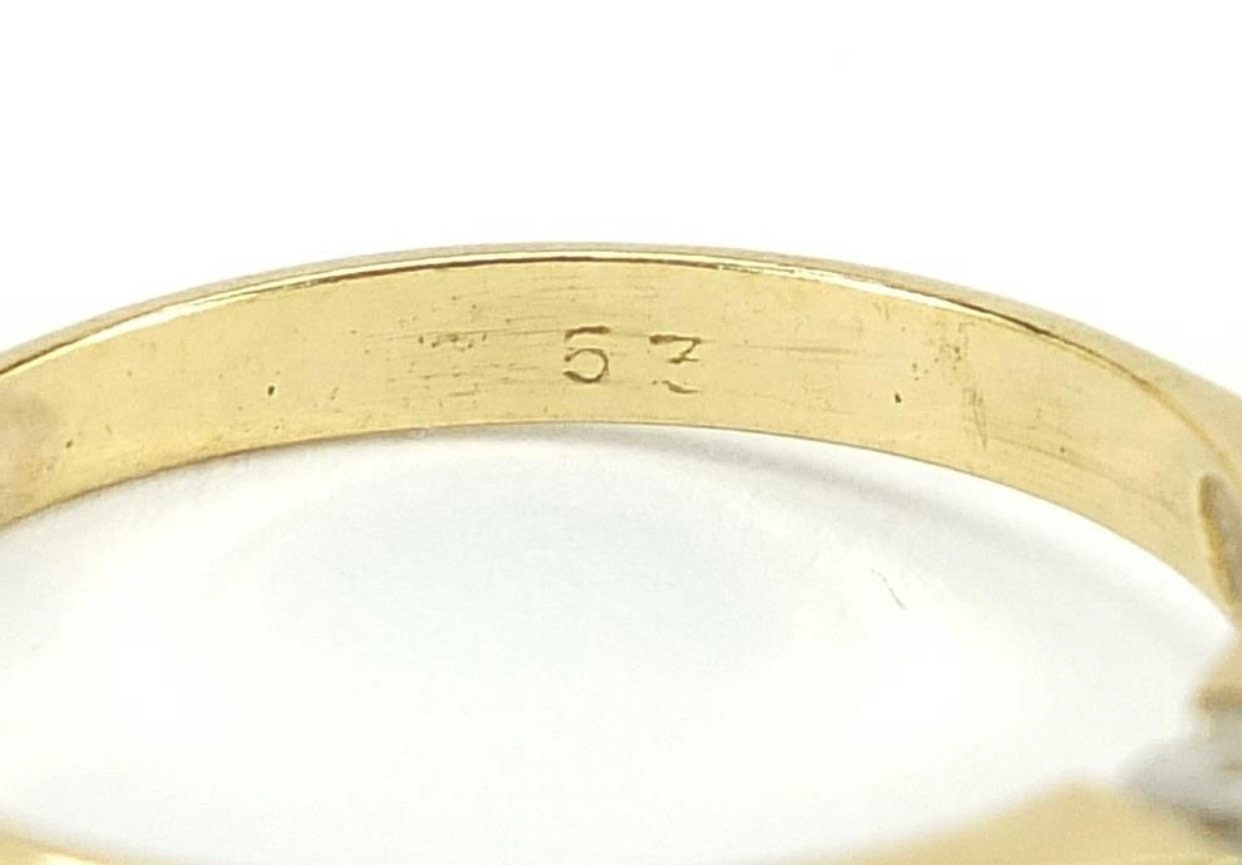 Vintage 0.10ct Round Diamond Solitaire 18ct Gold Ring, Engagement Ring, Size UK Q 1/2, 8 1/2