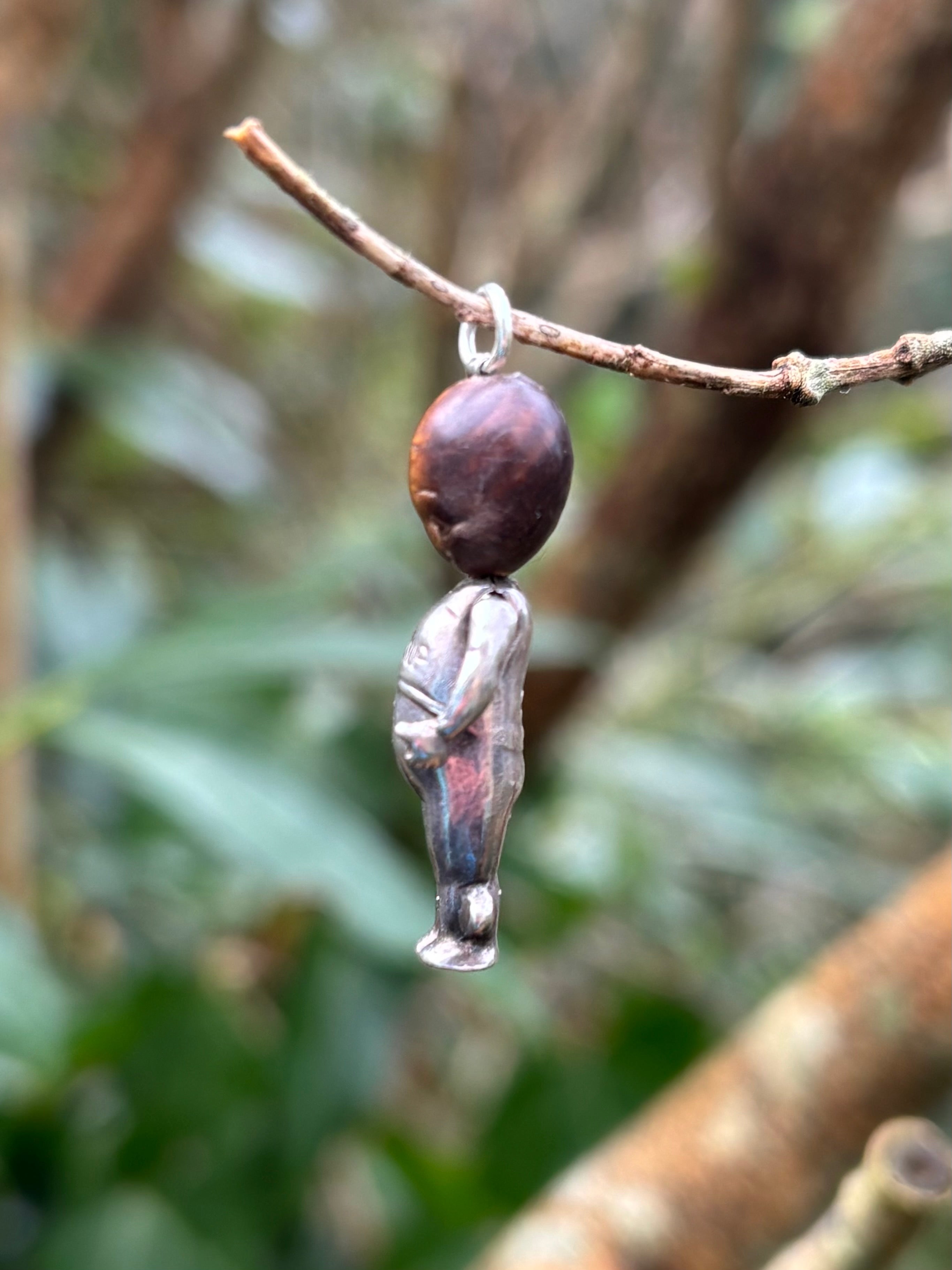 Antique Kewpie Fumsup Silver Charms