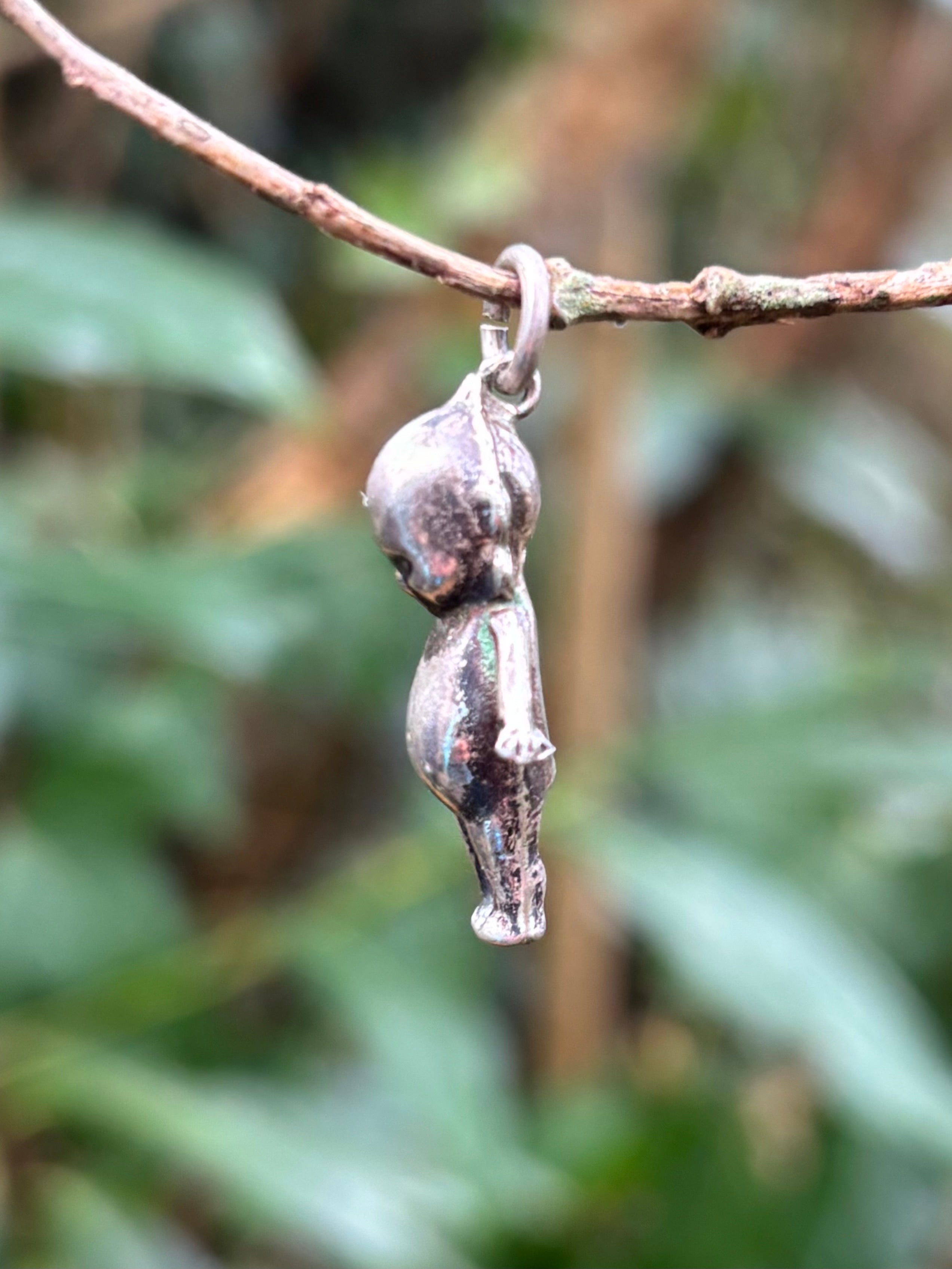 Antique Kewpie Fumsup Silver Charms