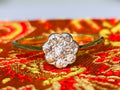 Vintage/Antique Diamond Daisy 18ct Gold Ring