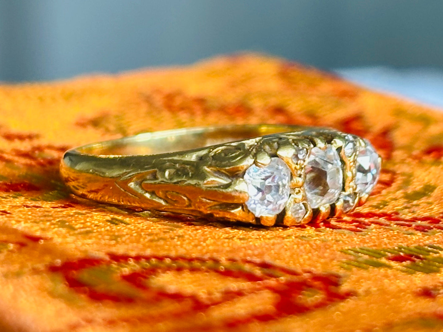 Vintage 1ct Diamond 18ct Gold Engagement Ring