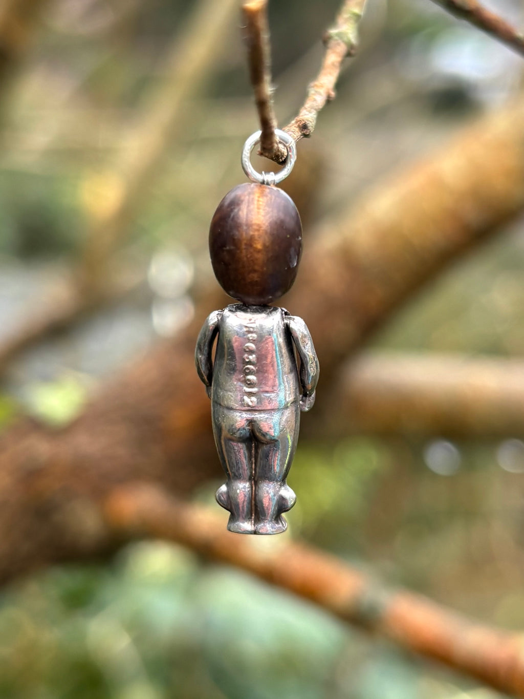 Antique Kewpie Fumsup Silver Charms