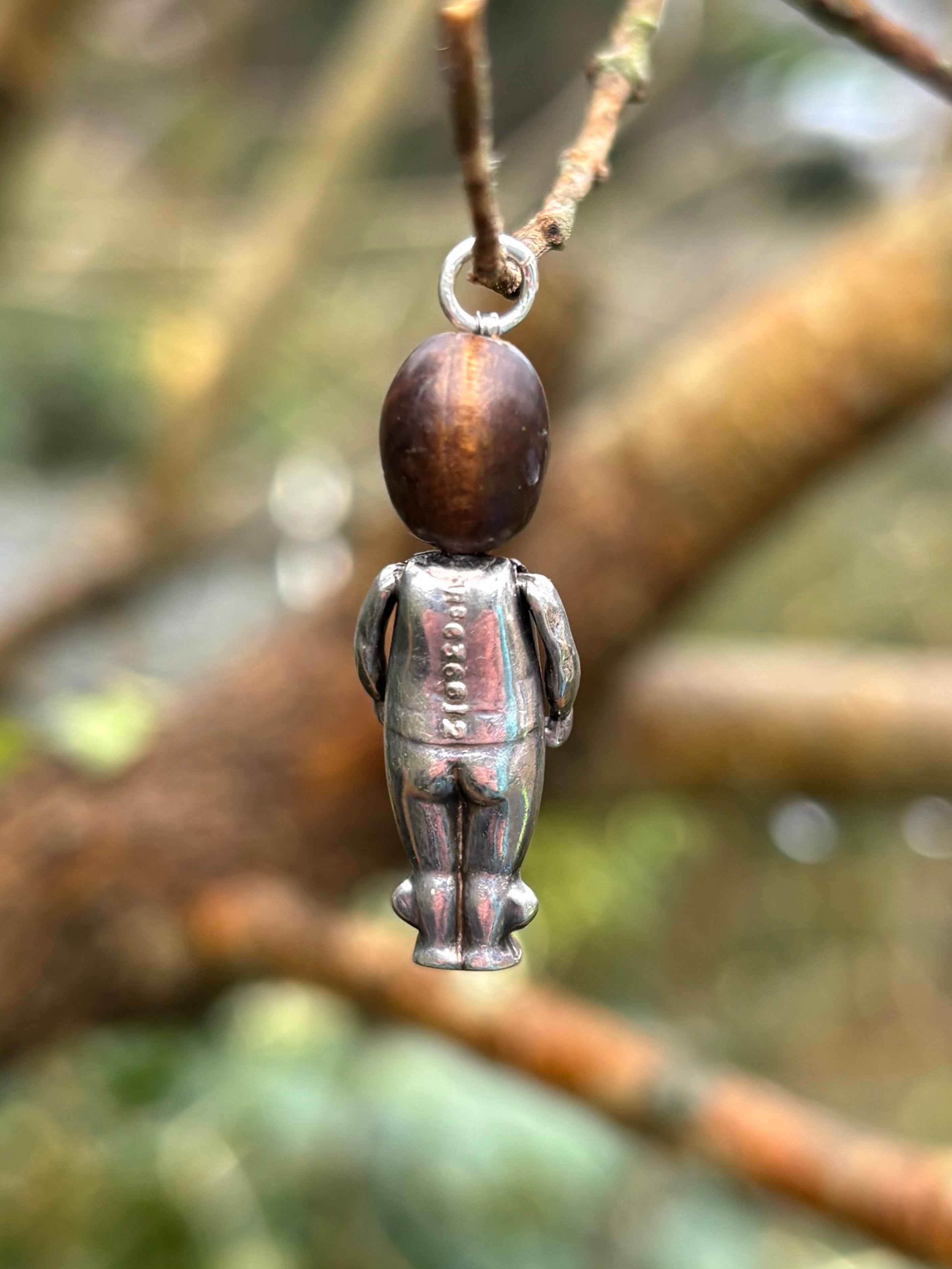 Antique Kewpie Fumsup Silver Charms