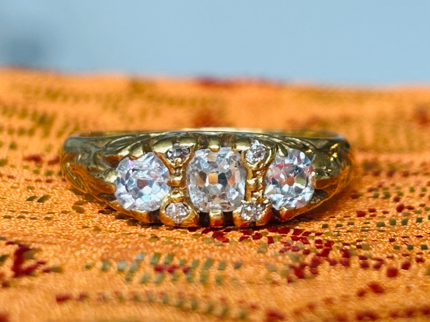 Vintage 1ct Diamond 18ct Gold Engagement Ring