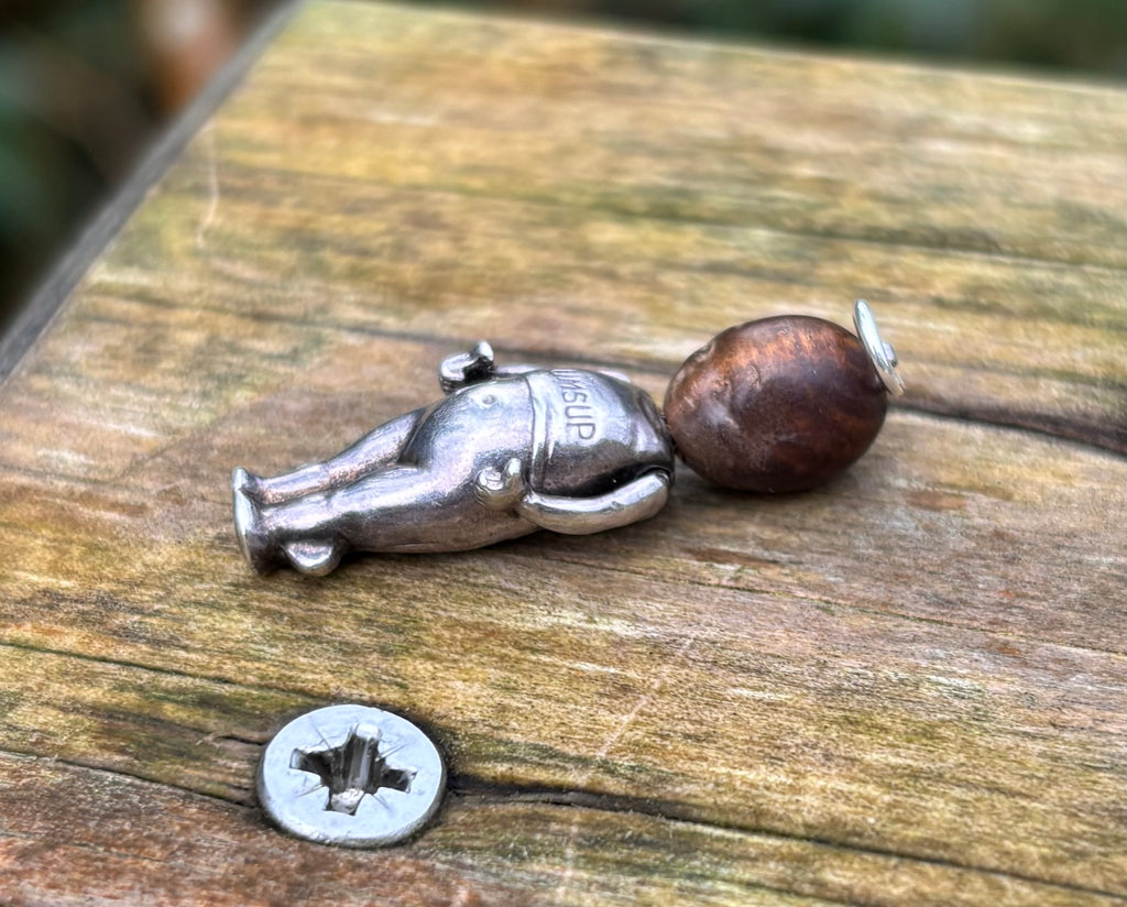 Antique Kewpie Fumsup Silver Charms