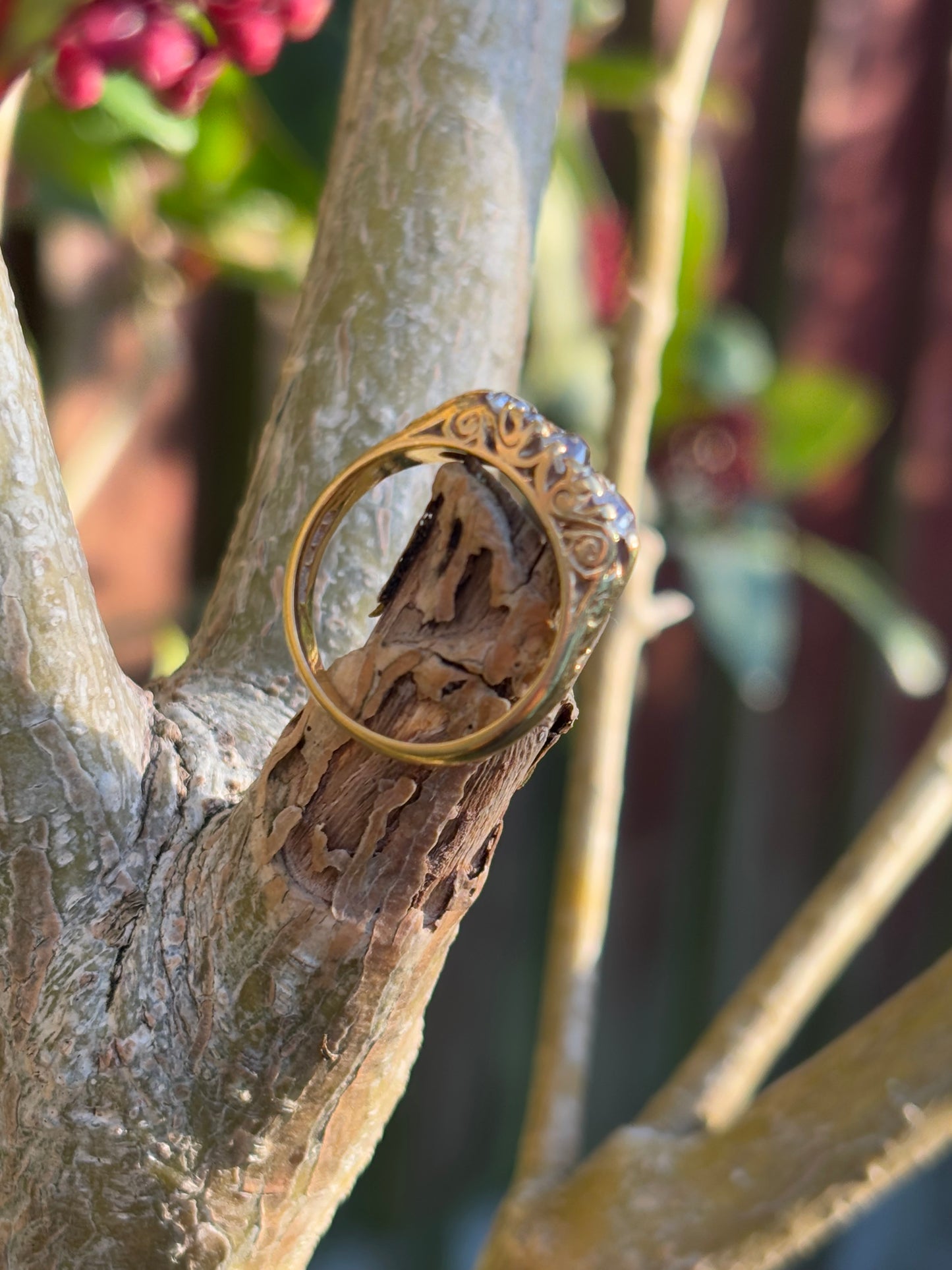 Vintage 1ct Diamond 18ct Gold Engagement Ring