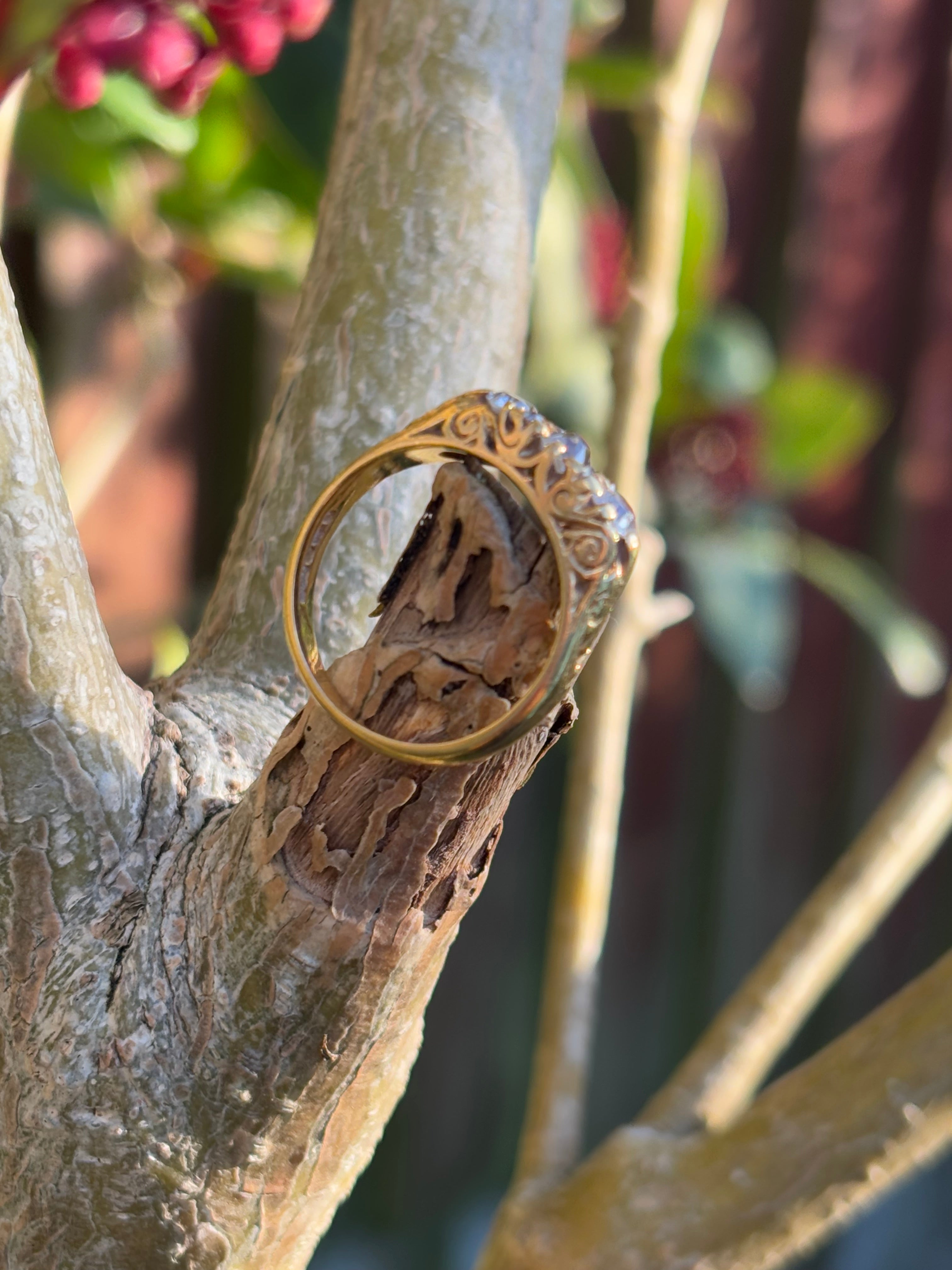 Vintage 1ct Diamond 18ct Gold Engagement Ring