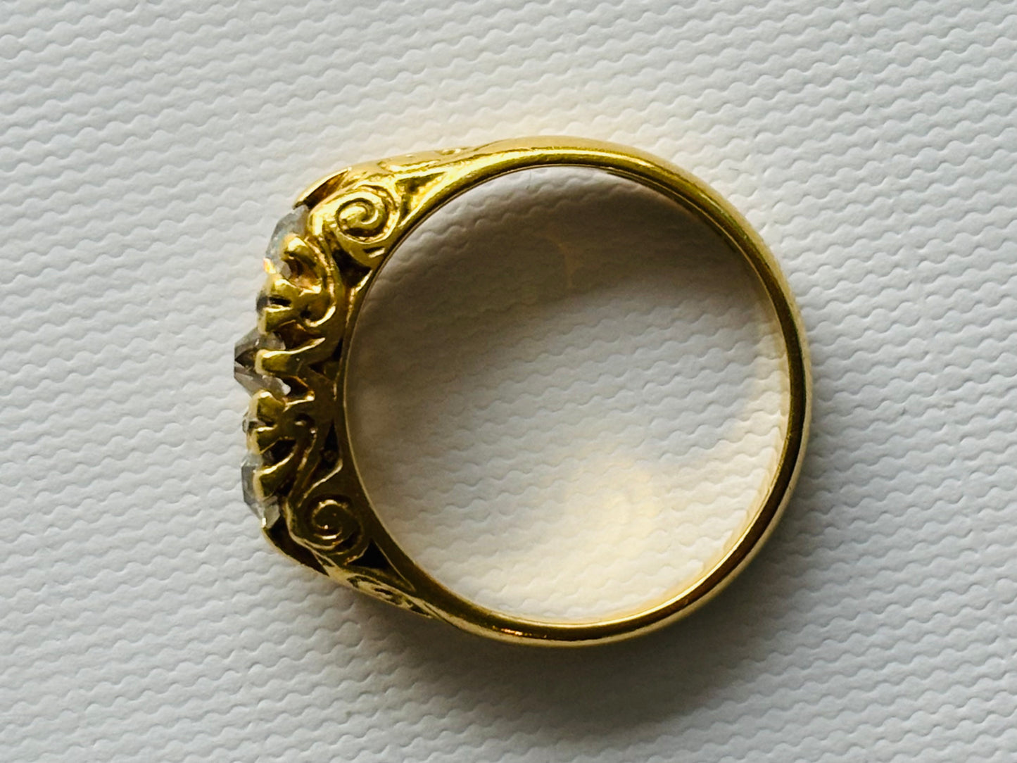 Vintage 1ct Diamond 18ct Gold Engagement Ring