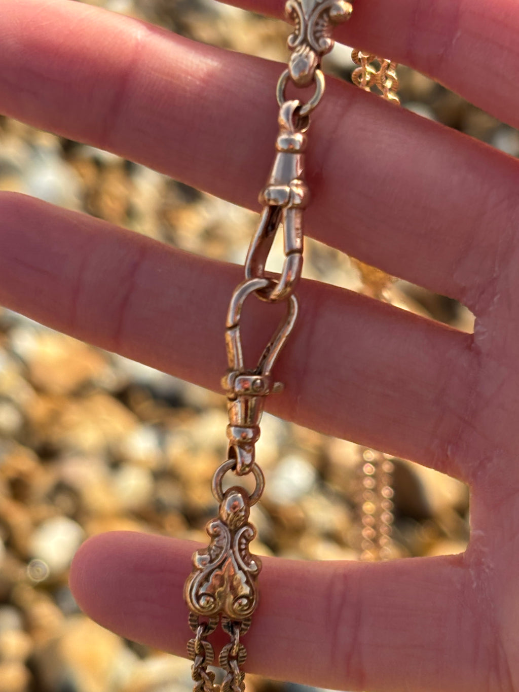 Rare Longuard Solid 9ct Gold Albertina Tassel Necklace