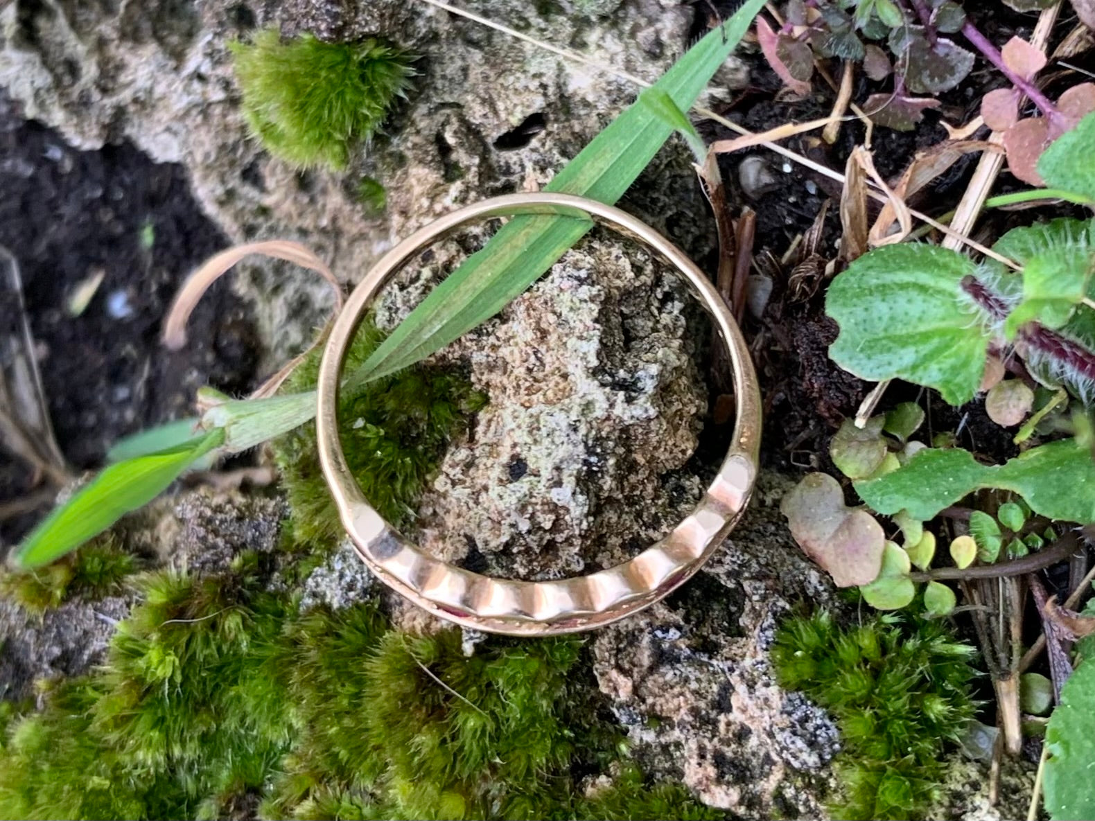 Beautiful Ruby and Diamond 9ct gold Half Eternity Ring