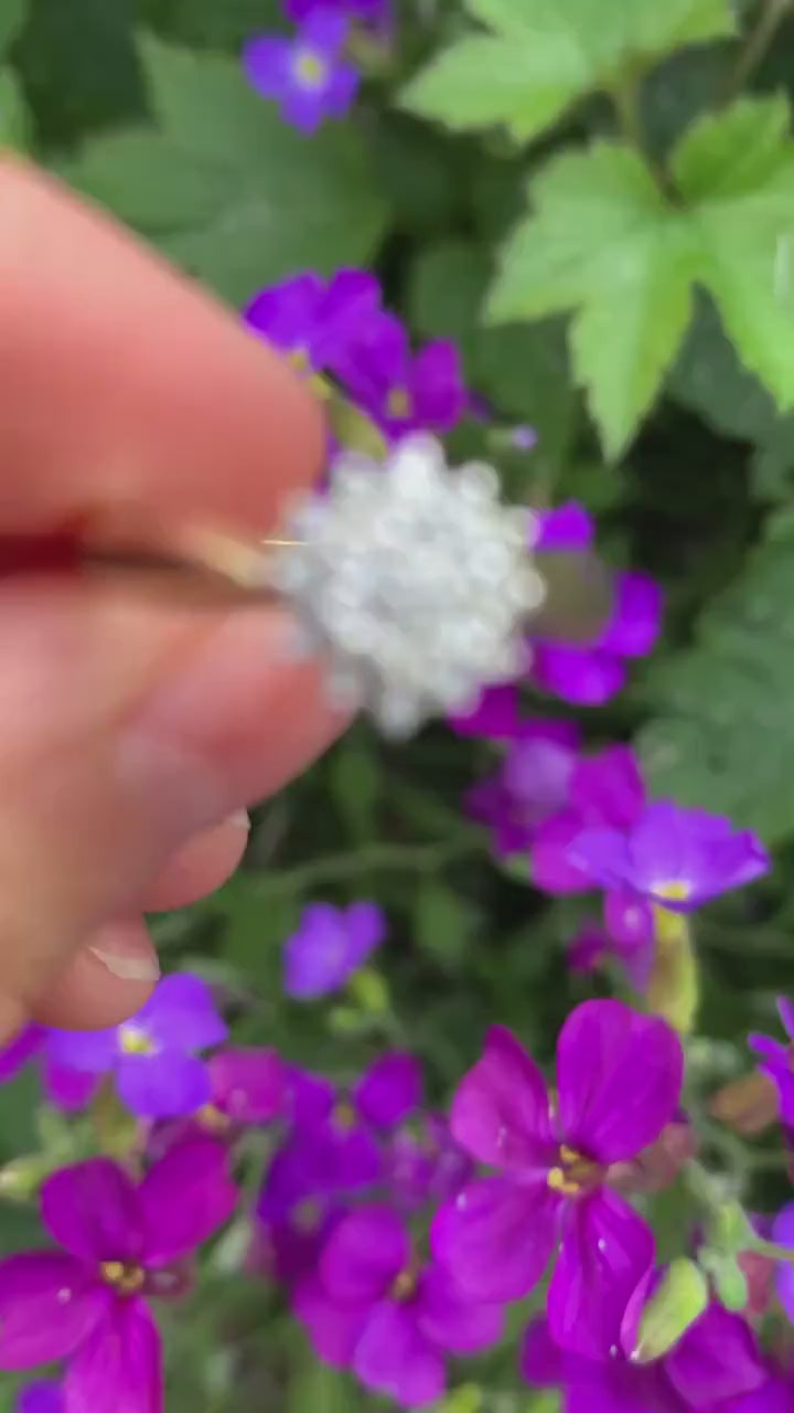 Vintage Diamond Cluster 9ct Gold Ring