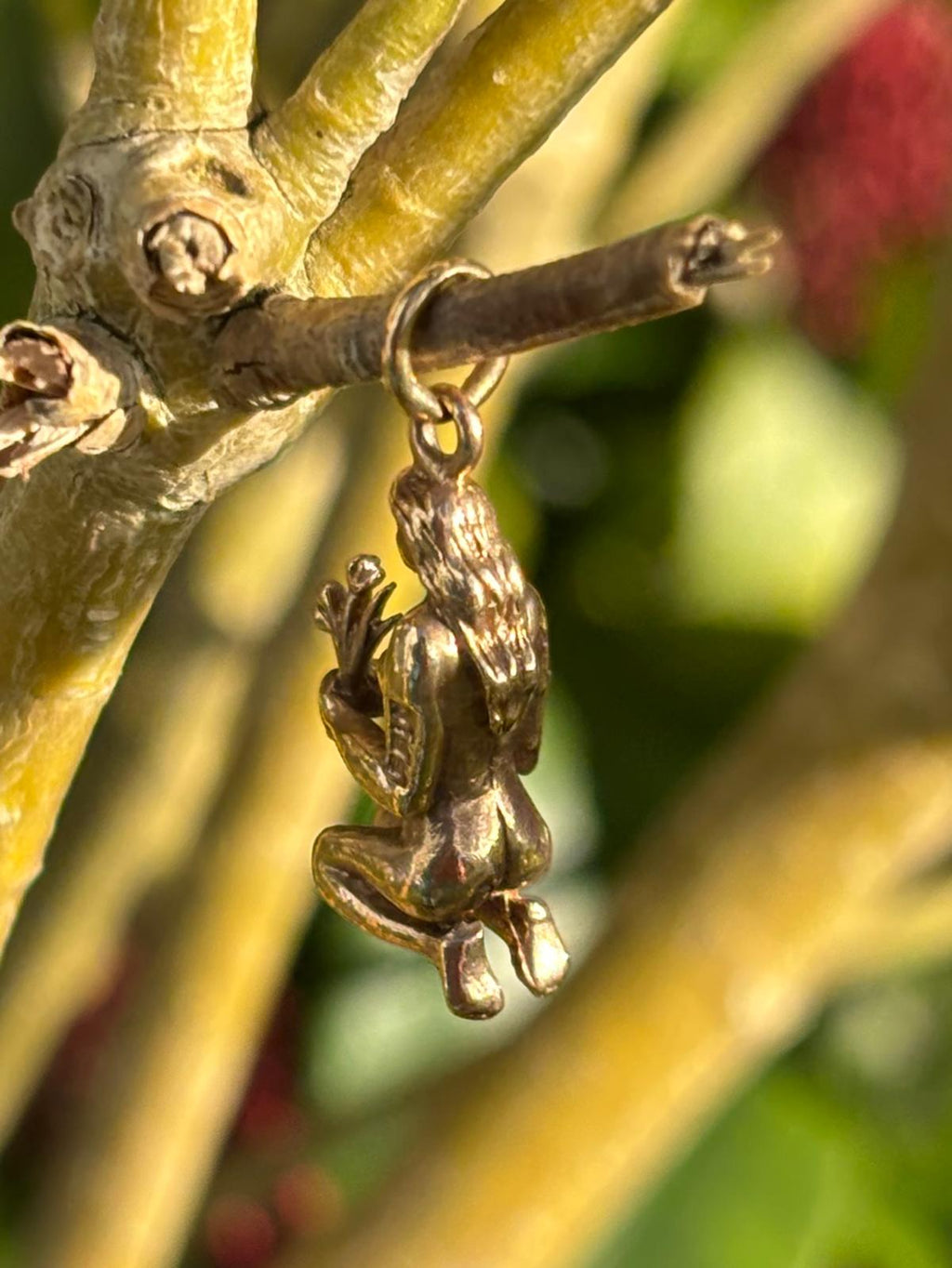 Beautiful Solid 9ct Gold Nude Girl Charm