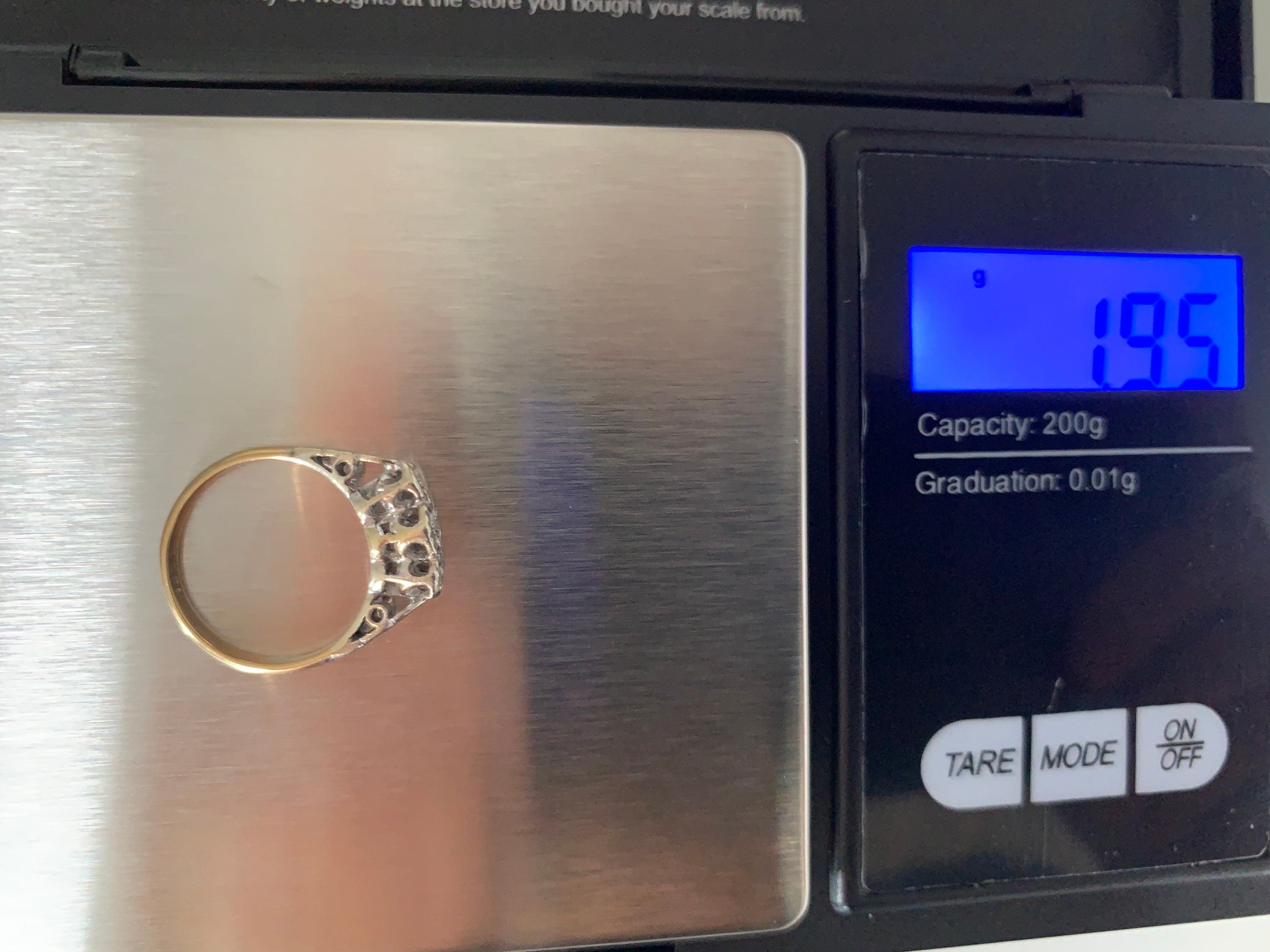 Approx.0.025ct Diamond 18k Gold Ring,Engagement Wedding Ring,Anniversary Ring,Birthday Gift for Her,UK G/ US 3 1/4