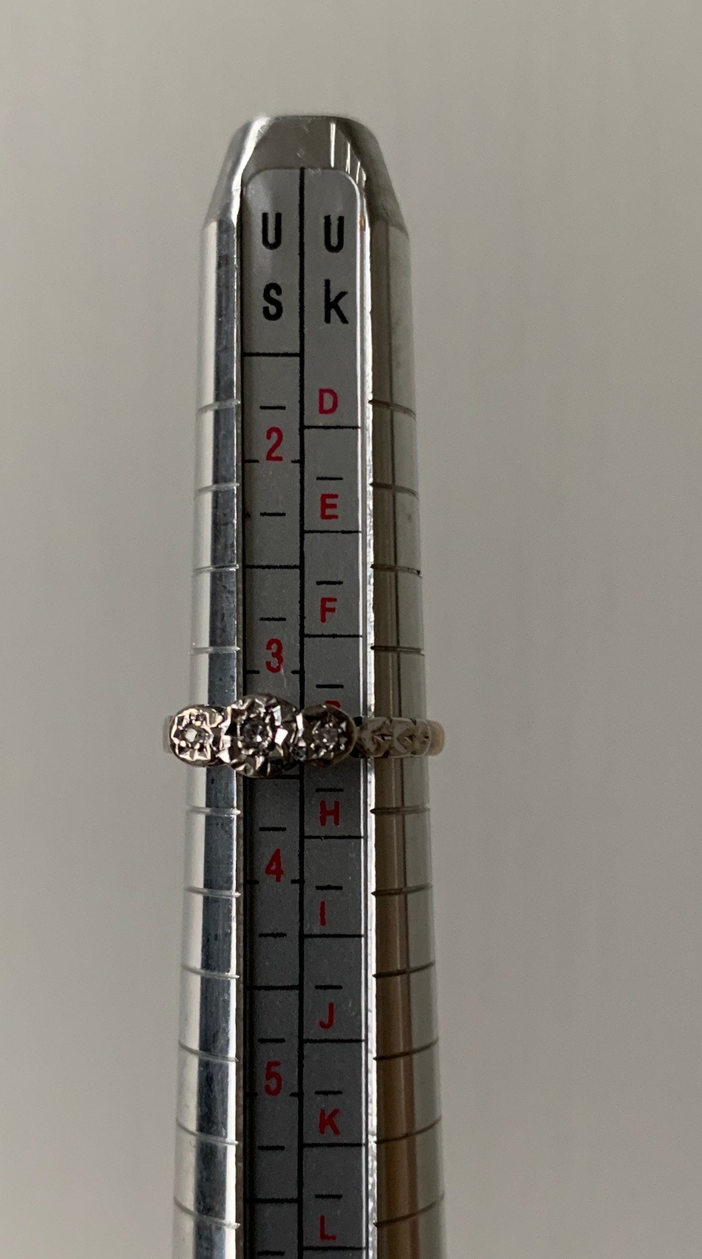 Approx.0.025ct Diamond 18k Gold Ring,Engagement Wedding Ring,Anniversary Ring,Birthday Gift for Her,UK G/ US 3 1/4