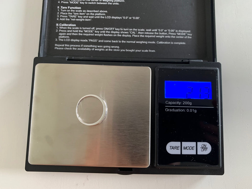 Media Eternidad de Oro Blanco de 18k Doble Hilera aprox. Anillo de boda de diamantes de 0,15 quilates, anillo de compromiso, regalo nupcial, tamaño Reino Unido N, EE.UU. 6 3/4