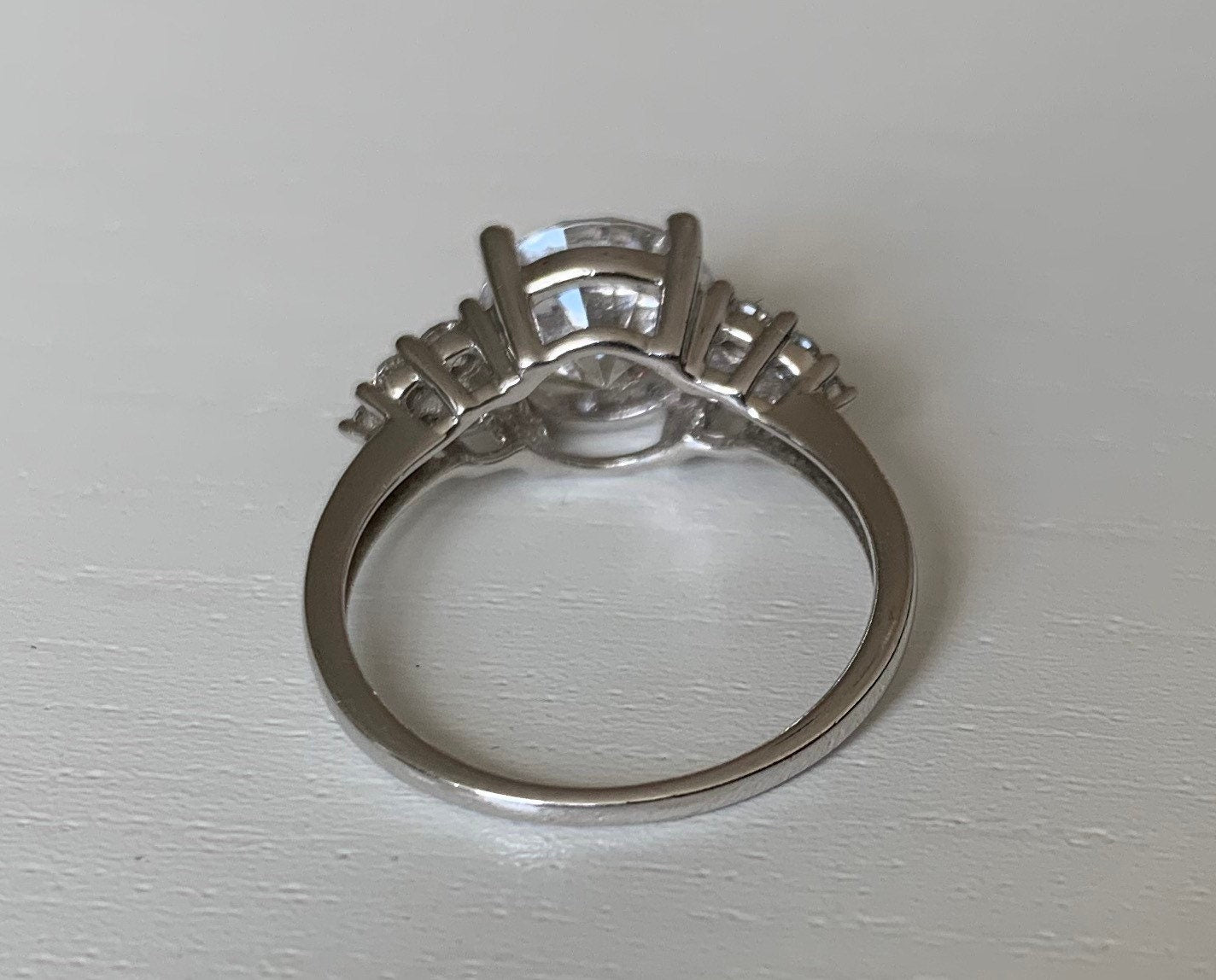 Approx. 2ct CZ Diamond 9k Gold Engagement Ring,Anniversary Bridal Wedding Gift,Birthday Gift For Her