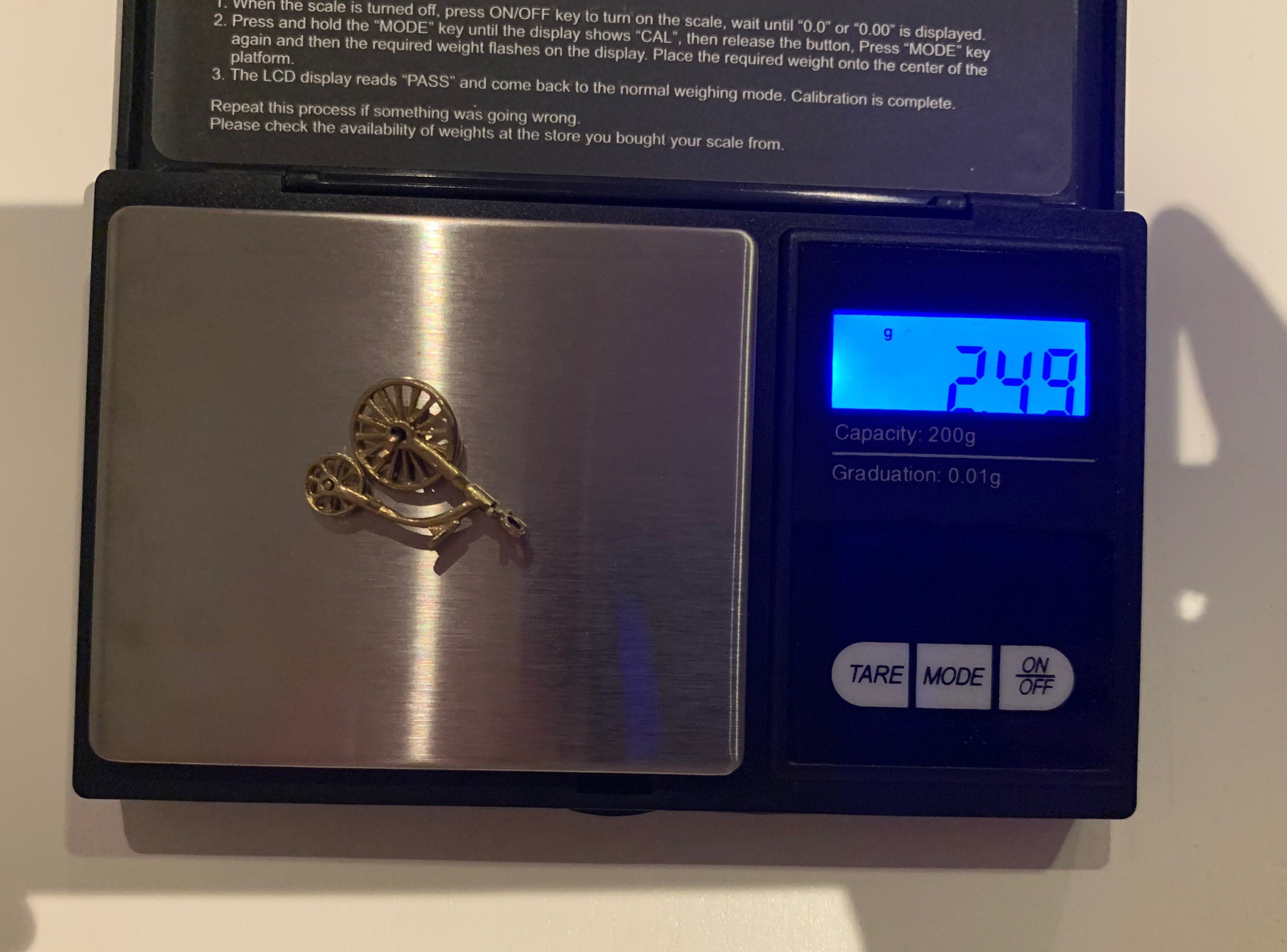 Vintage 9ct Yellow Gold Penny Farthing Charm Pendant,Circa 1963,Anniversary Birthday Gift