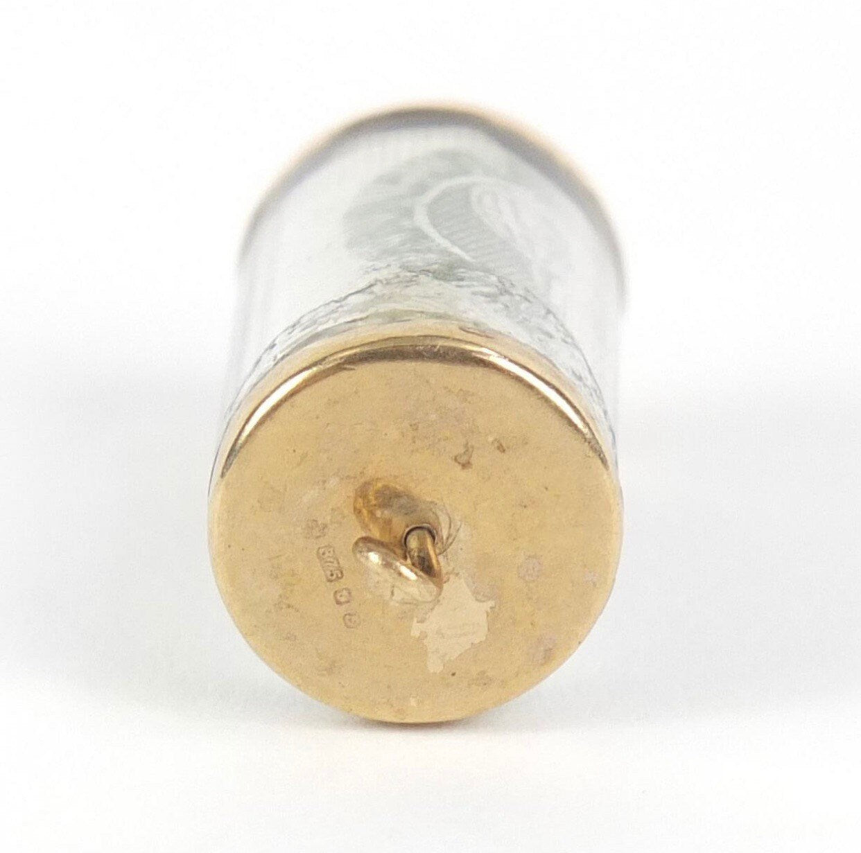 Vintage 9k oro emergencia una libra nota encanto colgante circa 1979, regalo de cumpleaños de aniversario para ella