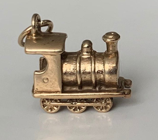 Vintage 9ct gold Locomotive Train Charm/Pendant (1.91g)