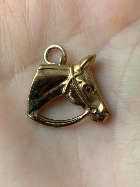 9ct Gold Horse Charm