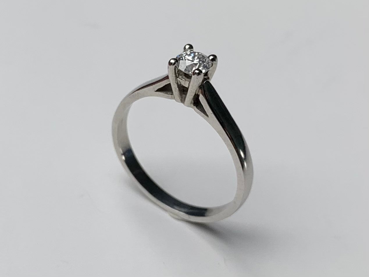 Beautiful Platinum 0.25ct Solitaire Diamond Ring,Engagement Ring,Anniversary Ring,Size UK L,US 5 3/4