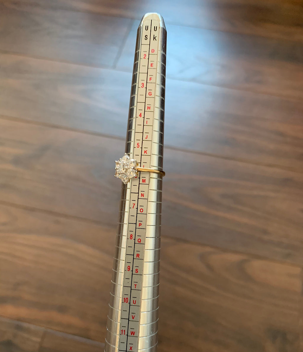 خاتم ذهب عيار 9 قيراط من الألماس (CZ) عيار 1.19 قيراط، هدية لعيد ميلاد الذكرى السنوية لحفل الزفاف والخطوبة لها