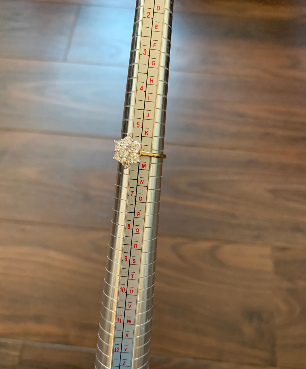 خاتم ذهب عيار 9 قيراط من الألماس (CZ) عيار 1.19 قيراط، هدية لعيد ميلاد الذكرى السنوية لحفل الزفاف والخطوبة لها