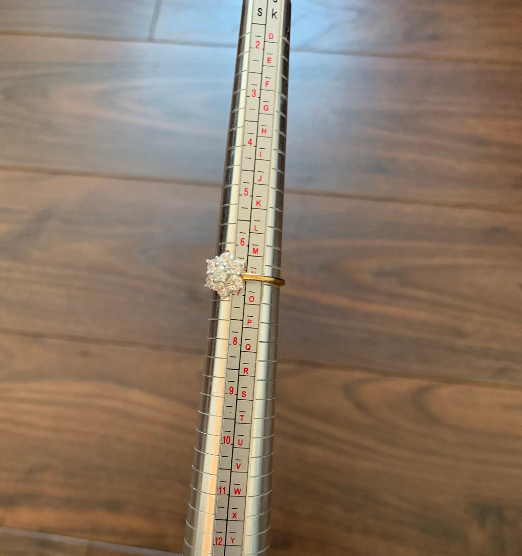 خاتم ذهب عيار 9 قيراط من الألماس (CZ) عيار 1.19 قيراط، هدية لعيد ميلاد الذكرى السنوية لحفل الزفاف والخطوبة لها