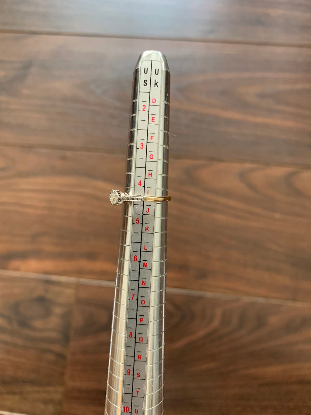 Art Deco 0.25ctw Solitaire Old Mine Cut Diamond 18ct Gold Ring,Engagement Ring,Wedding Anniversary Birthday Gift,Size UK I/I 1/2, US 4 1/4