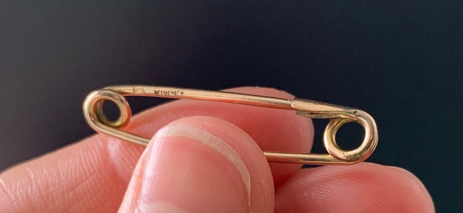 الفيرميل الفيكتوري/الذهب على دبوس بروش باللون الفيروزي الفضي