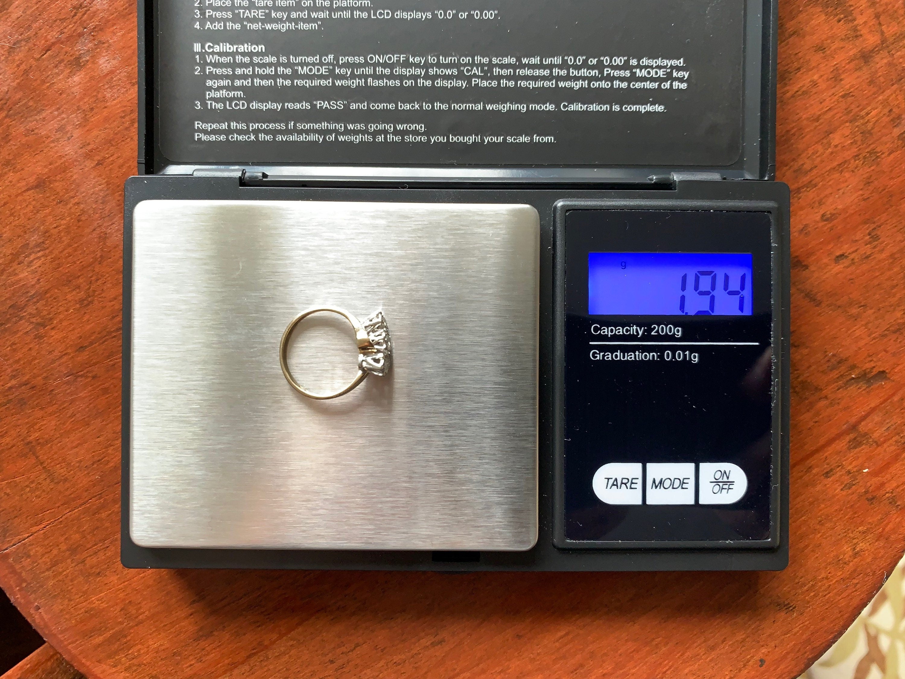 Diamante antiguo de 0,24 ct engastado en anillo de oro de 9 qt, tamaño Reino Unido H 1/2, EE. UU. 4. Anillo de compromiso, anillo de aniversario, regalo de cumpleaños para ella