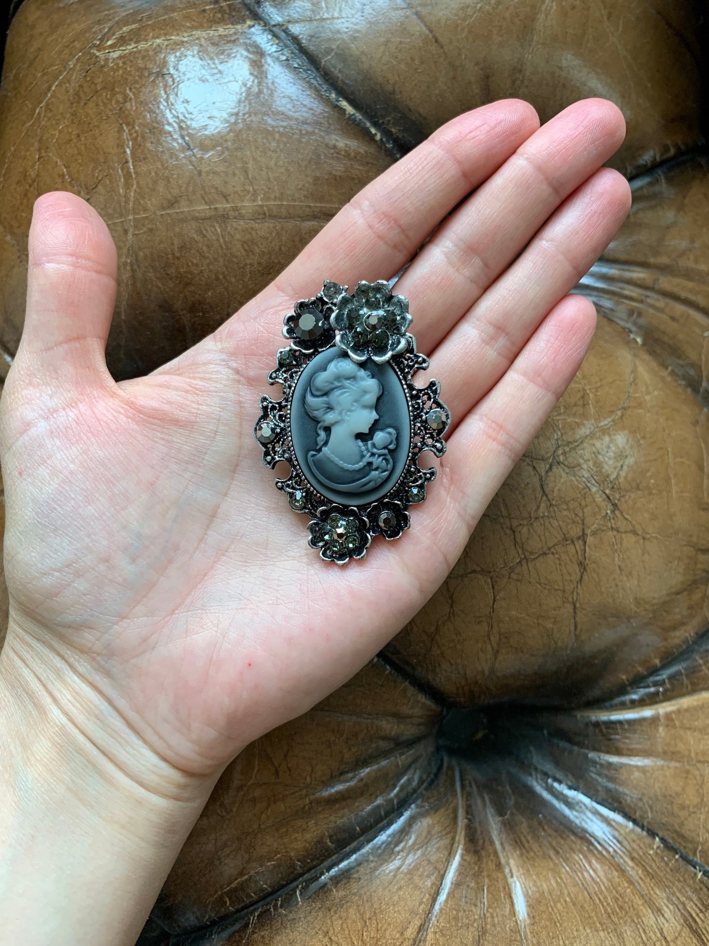 Portrait of a Lady Cameo Brooch