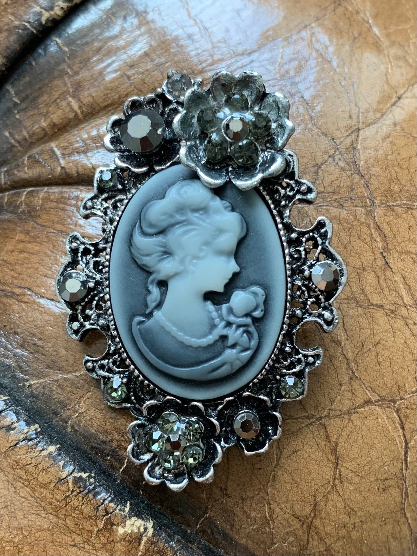 Portrait of a Lady Cameo Brooch