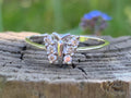 Vintage 0.15ct Diamond Butterfly Shaped Ring set in 9ct White Gold