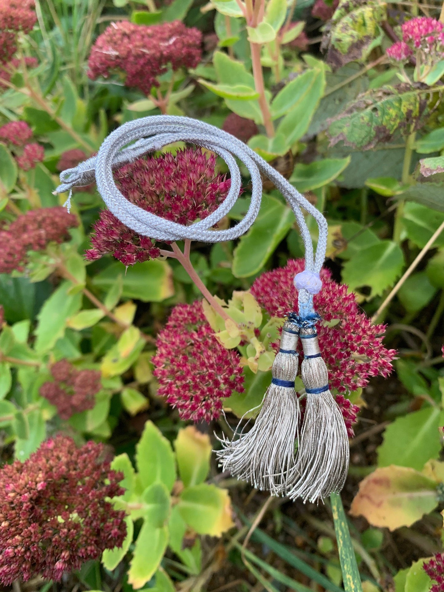 Very Rare Antique Victorian Real Silver Threaded Tassels