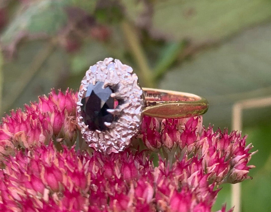 Pre-owned Vintage 18ct Gold Sapphire & Diamond Ring